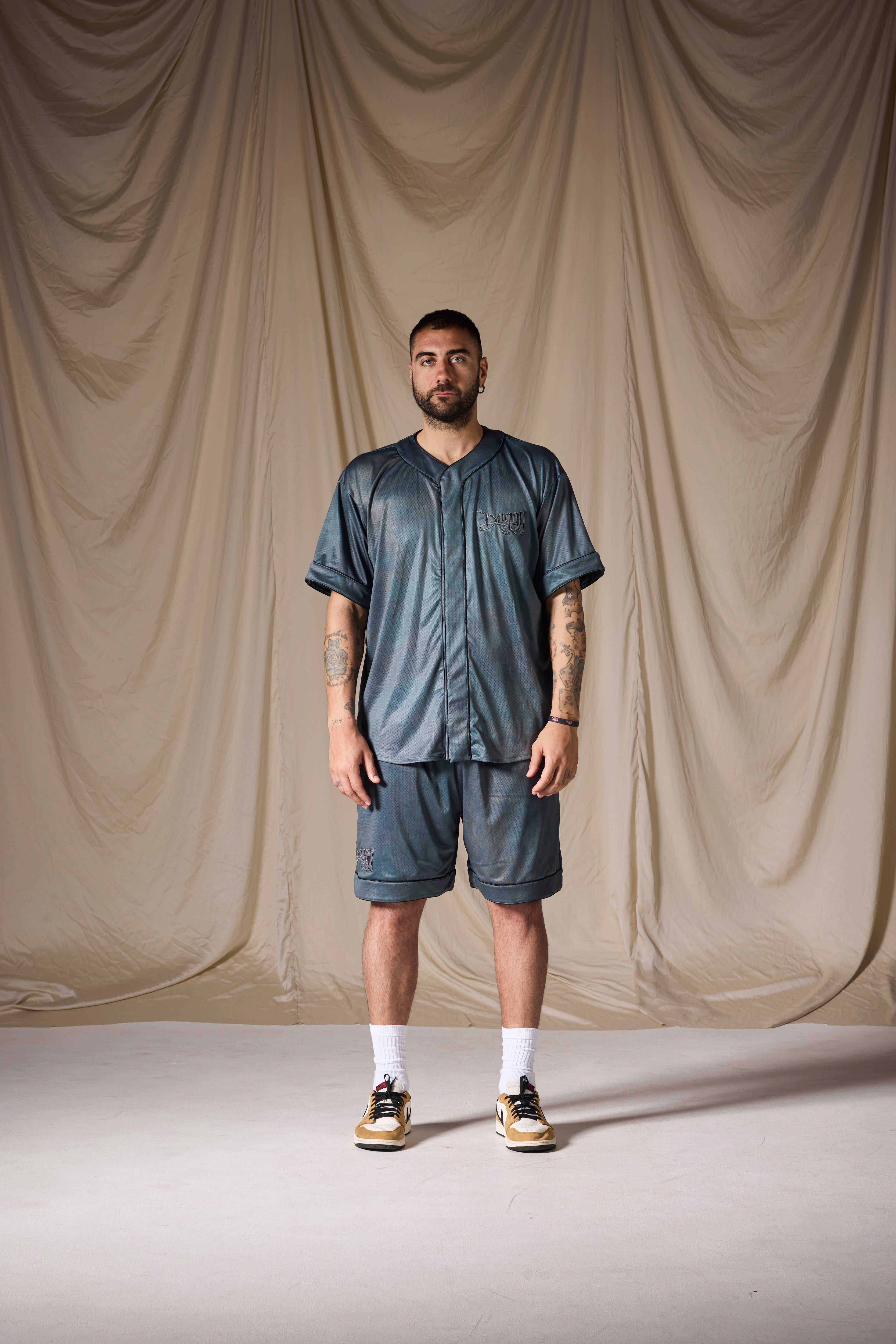 Baseball Shirt Petrolio