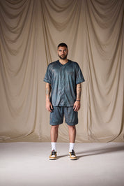 Baseball Shirt Petrolio