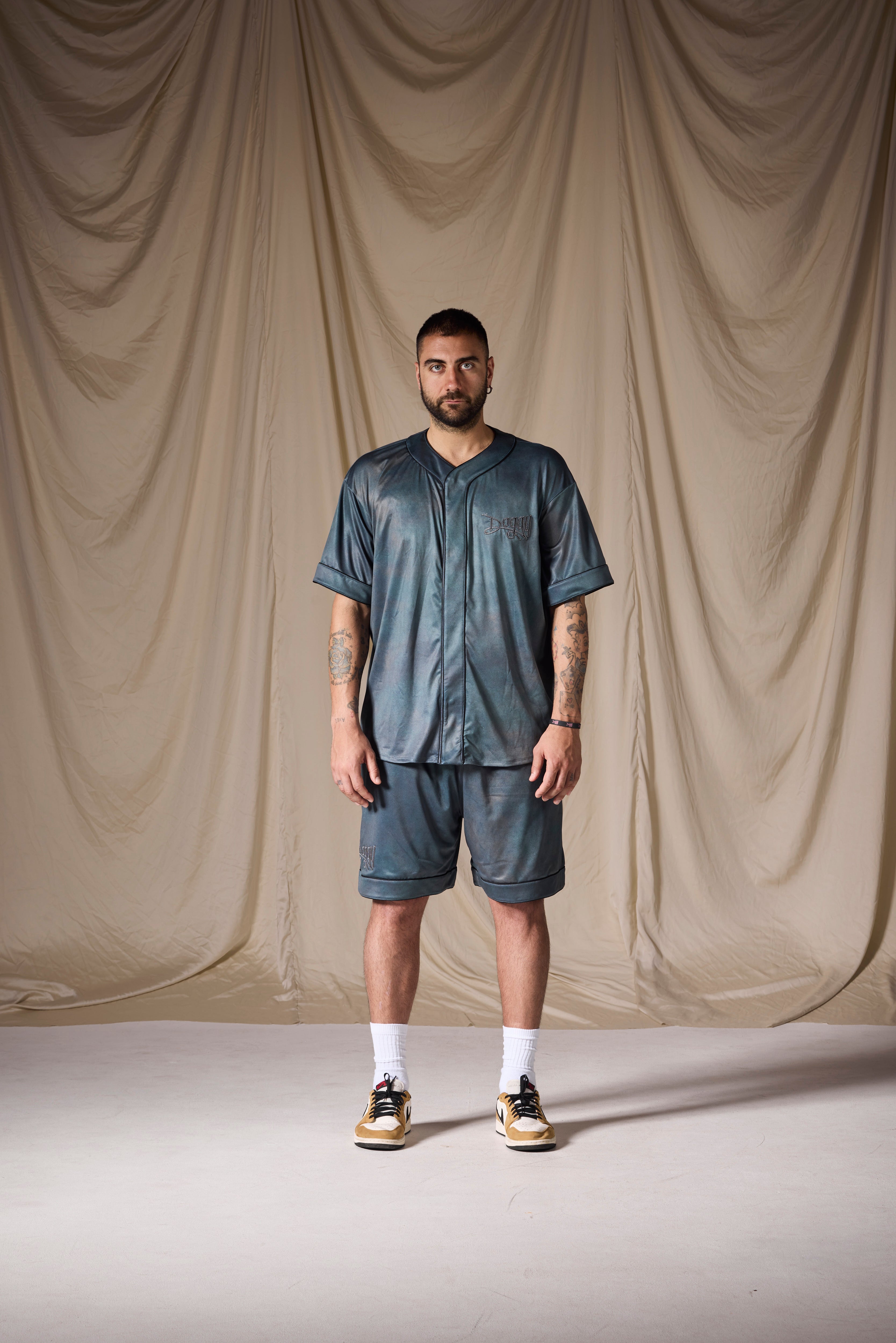 Baseball Shirt Petrolio