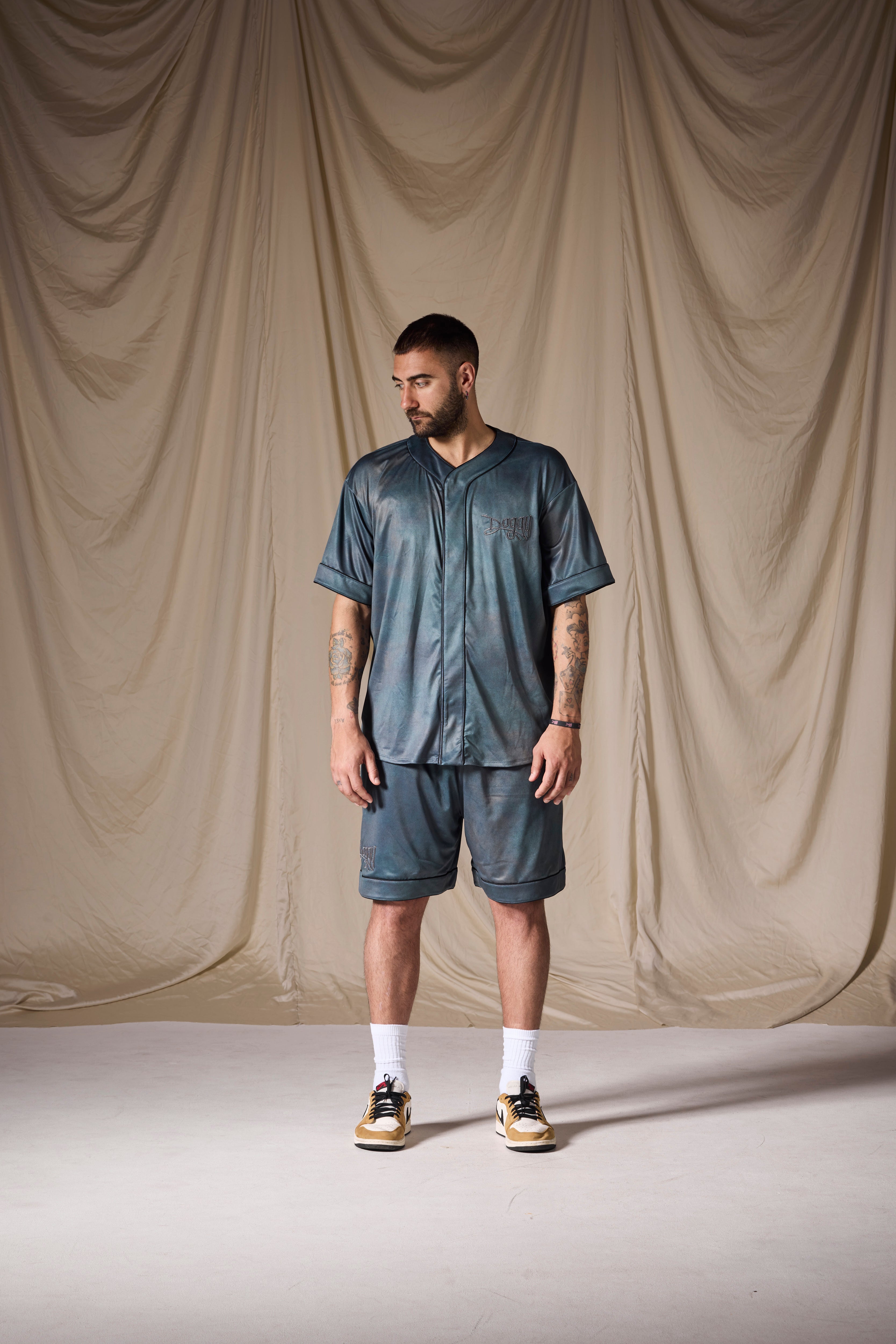 Baseball Shirt Petrolio