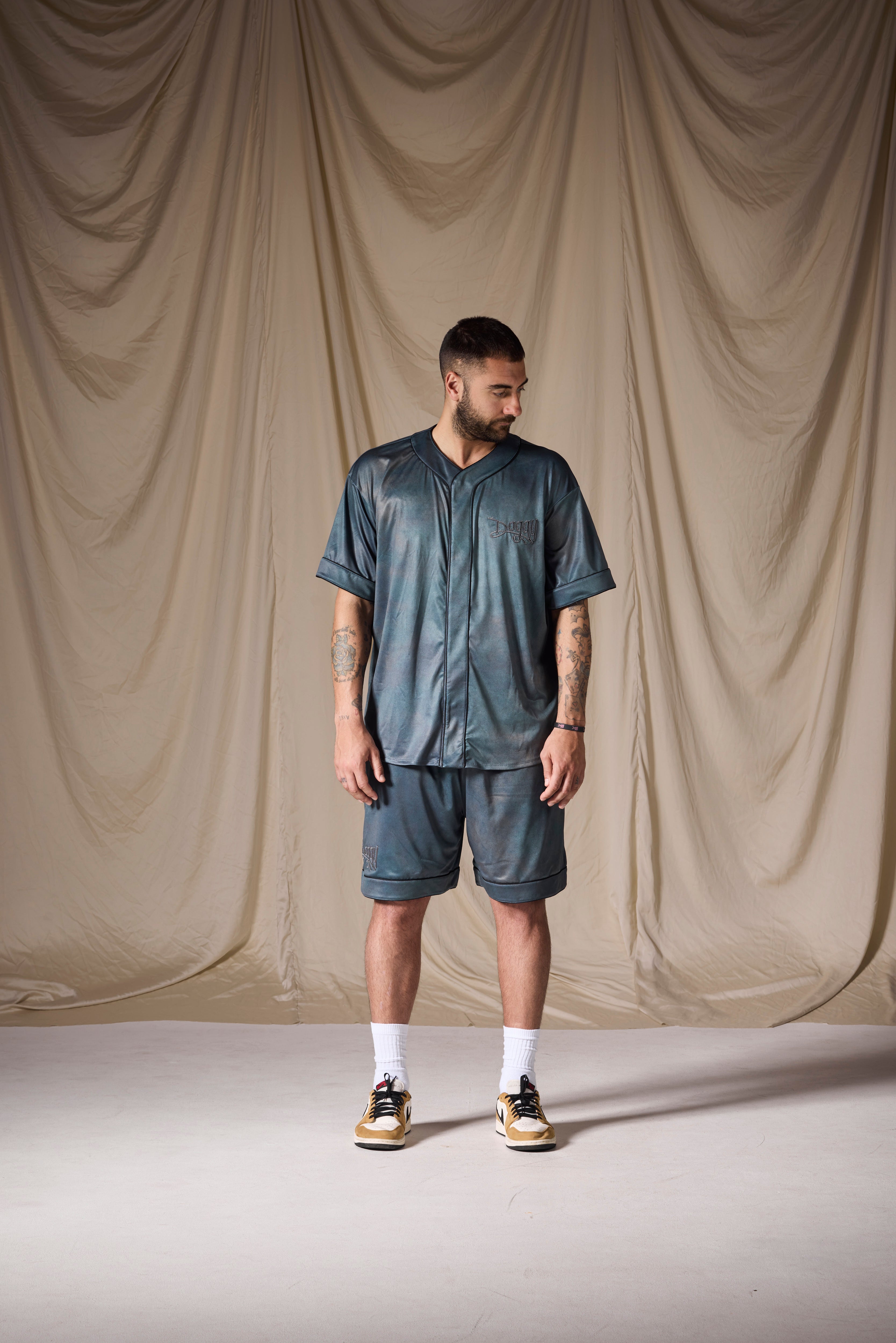 Baseball Shirt Petrolio