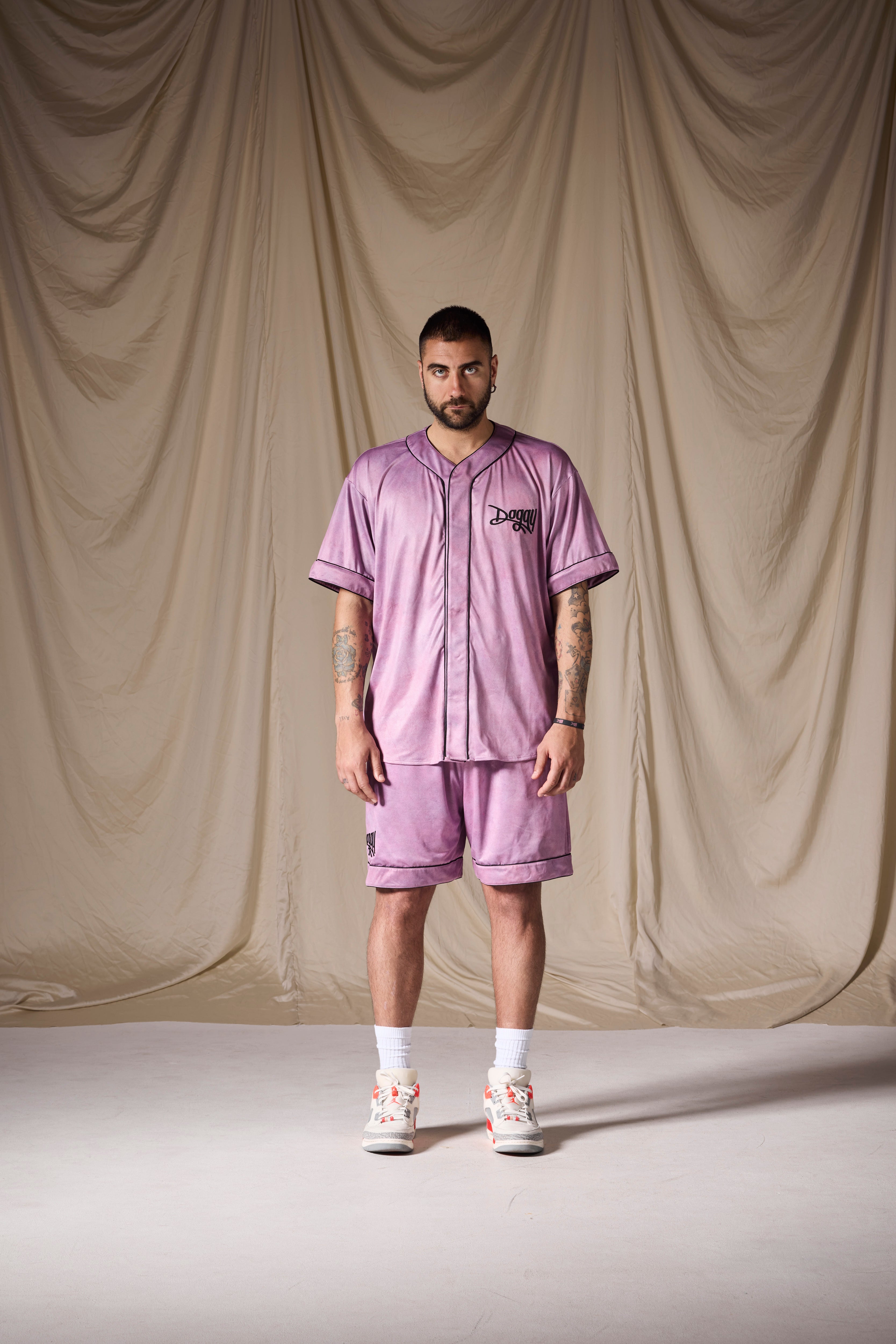 Baseball Shirt Viola antico