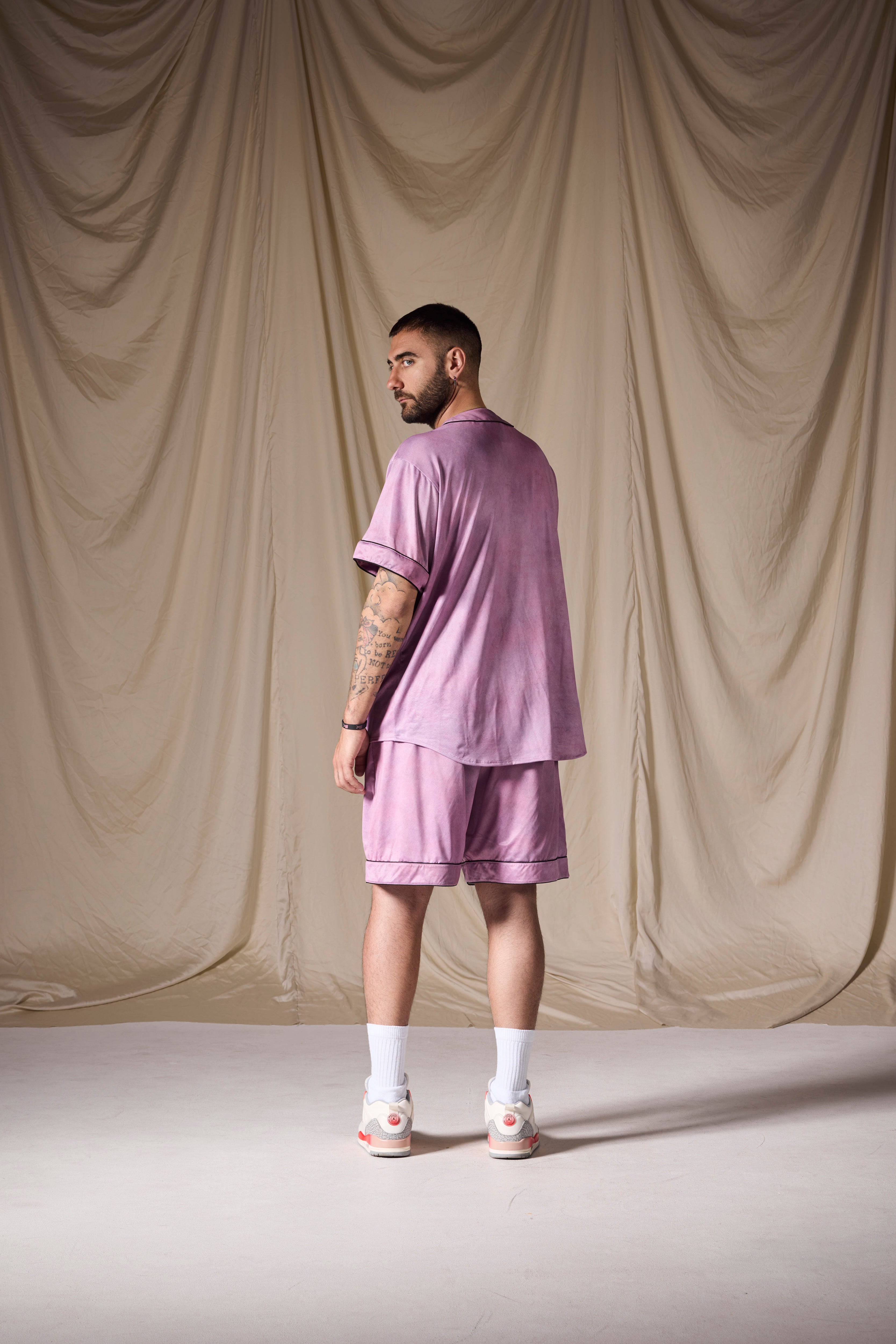 Baseball Shirt Viola antico