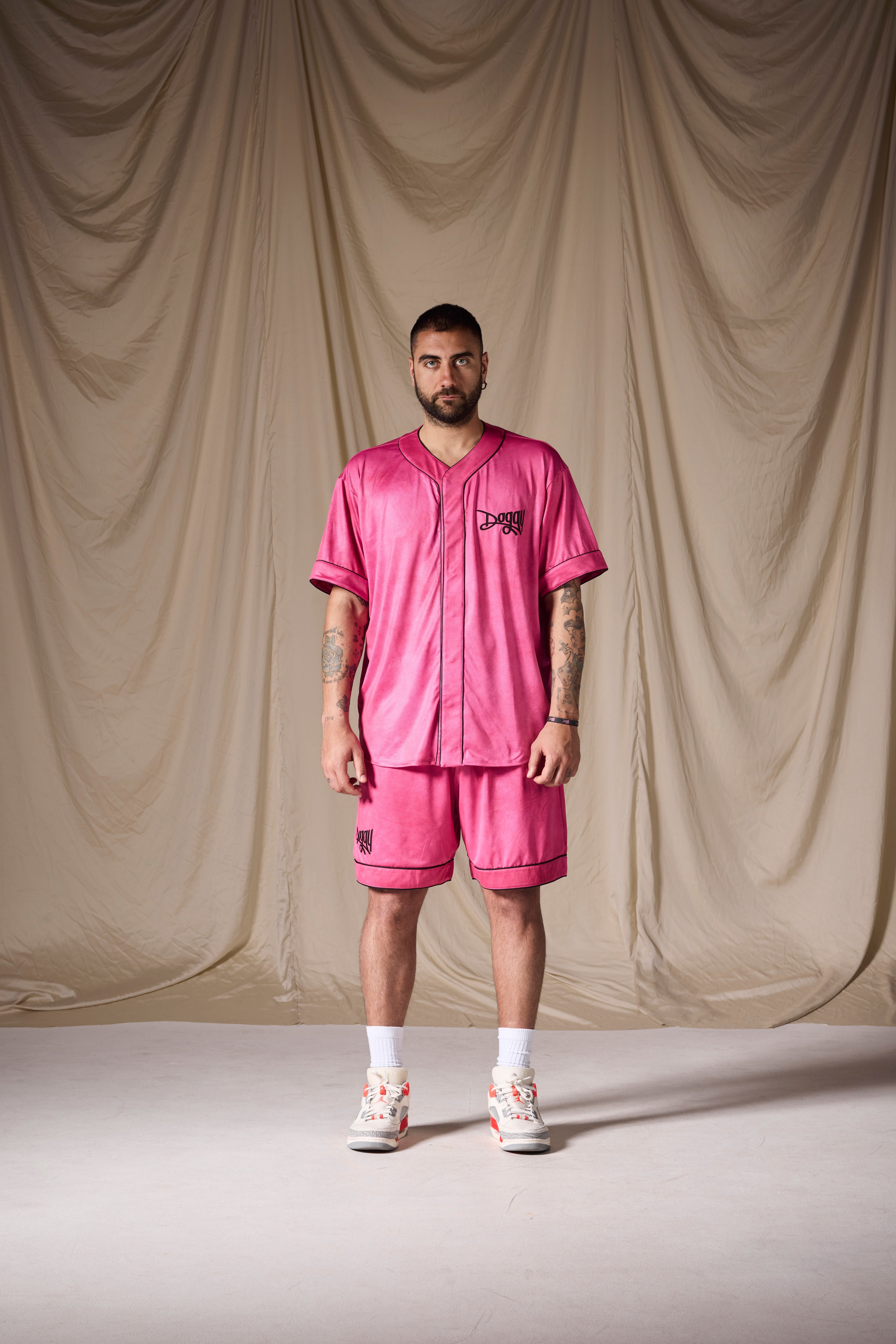Baseball Shirt Fucsia | Miami Vice Edition