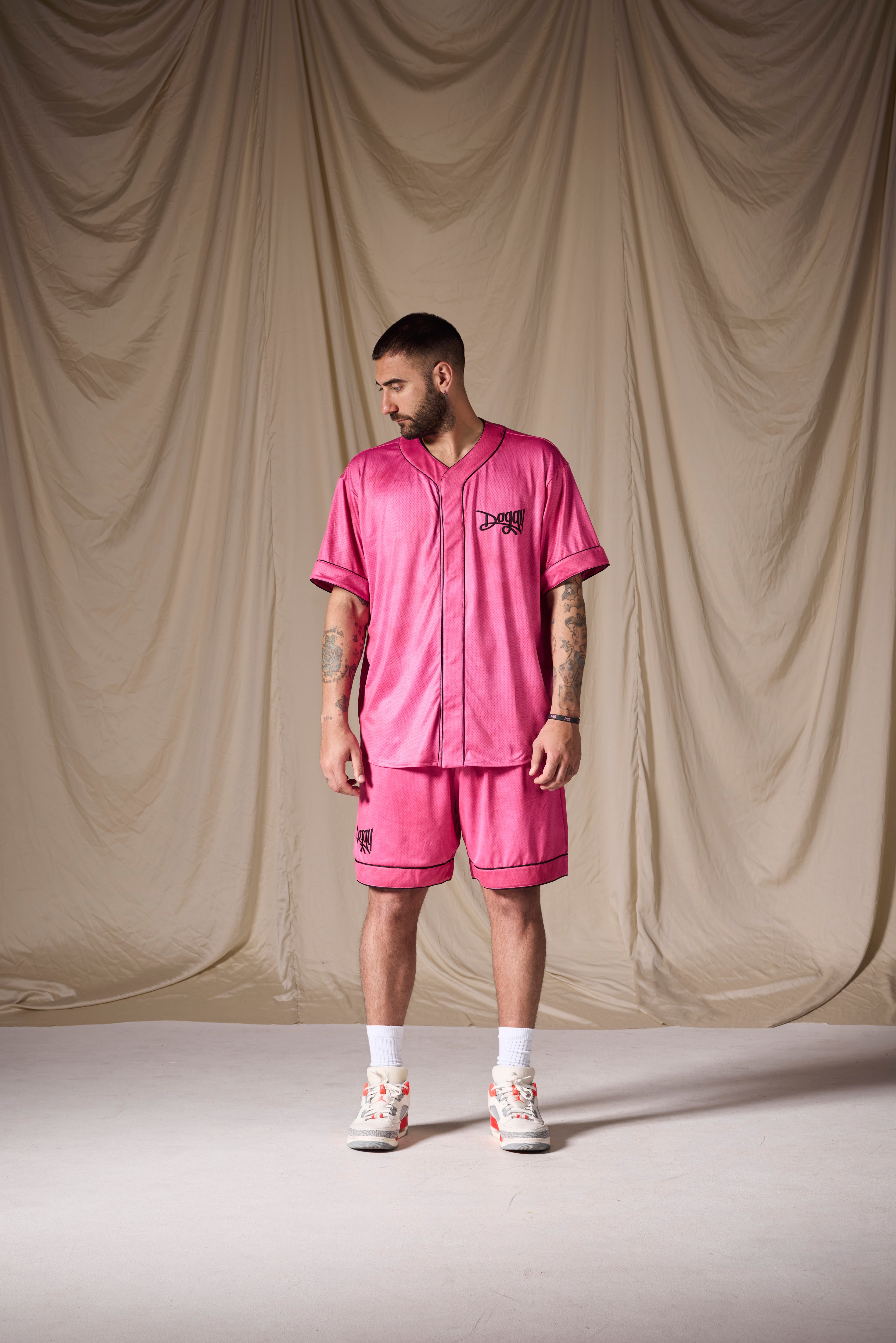 Baseball Shirt Fucsia | Miami Vice Edition
