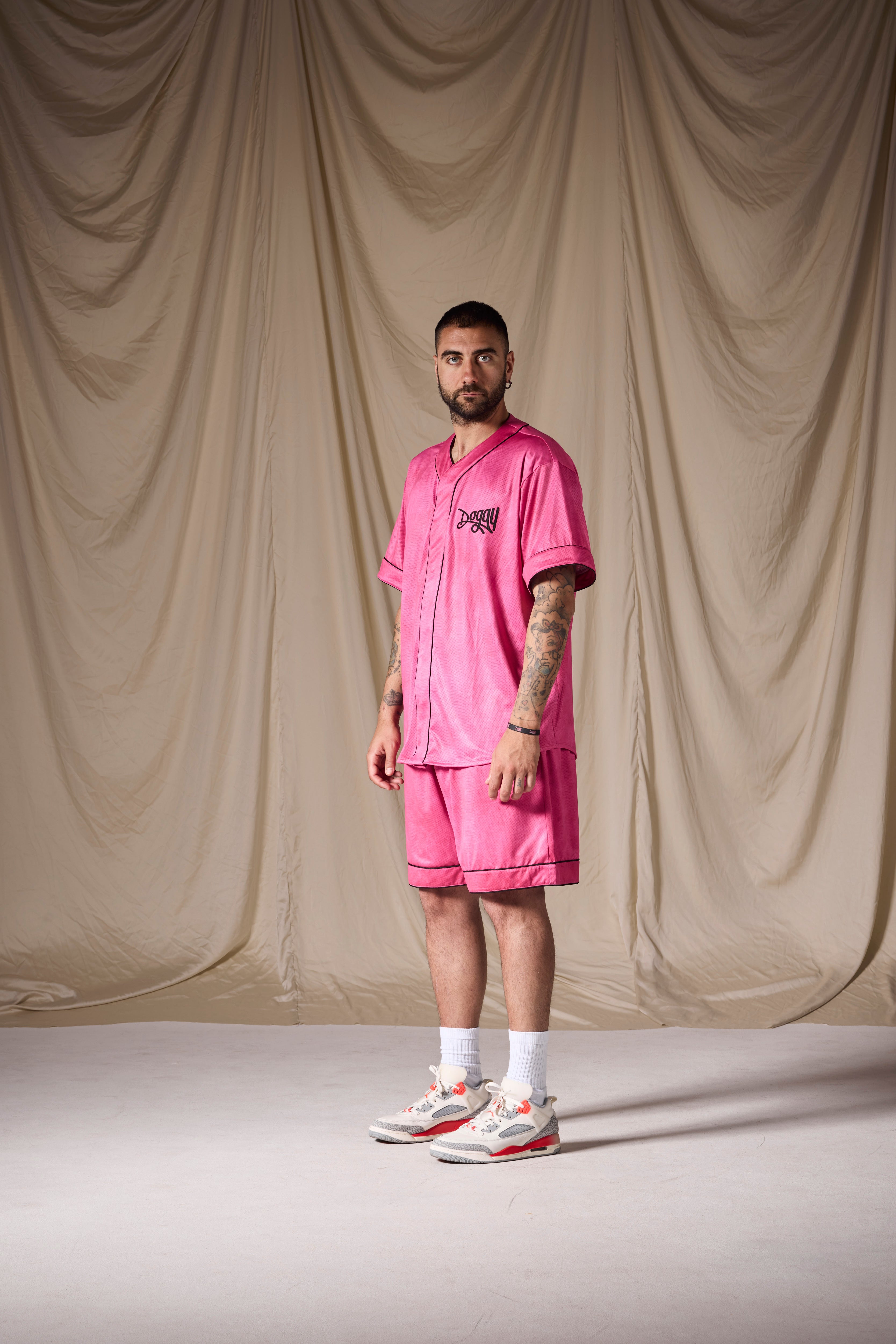 Baseball Shirt Fucsia | Miami Vice Edition