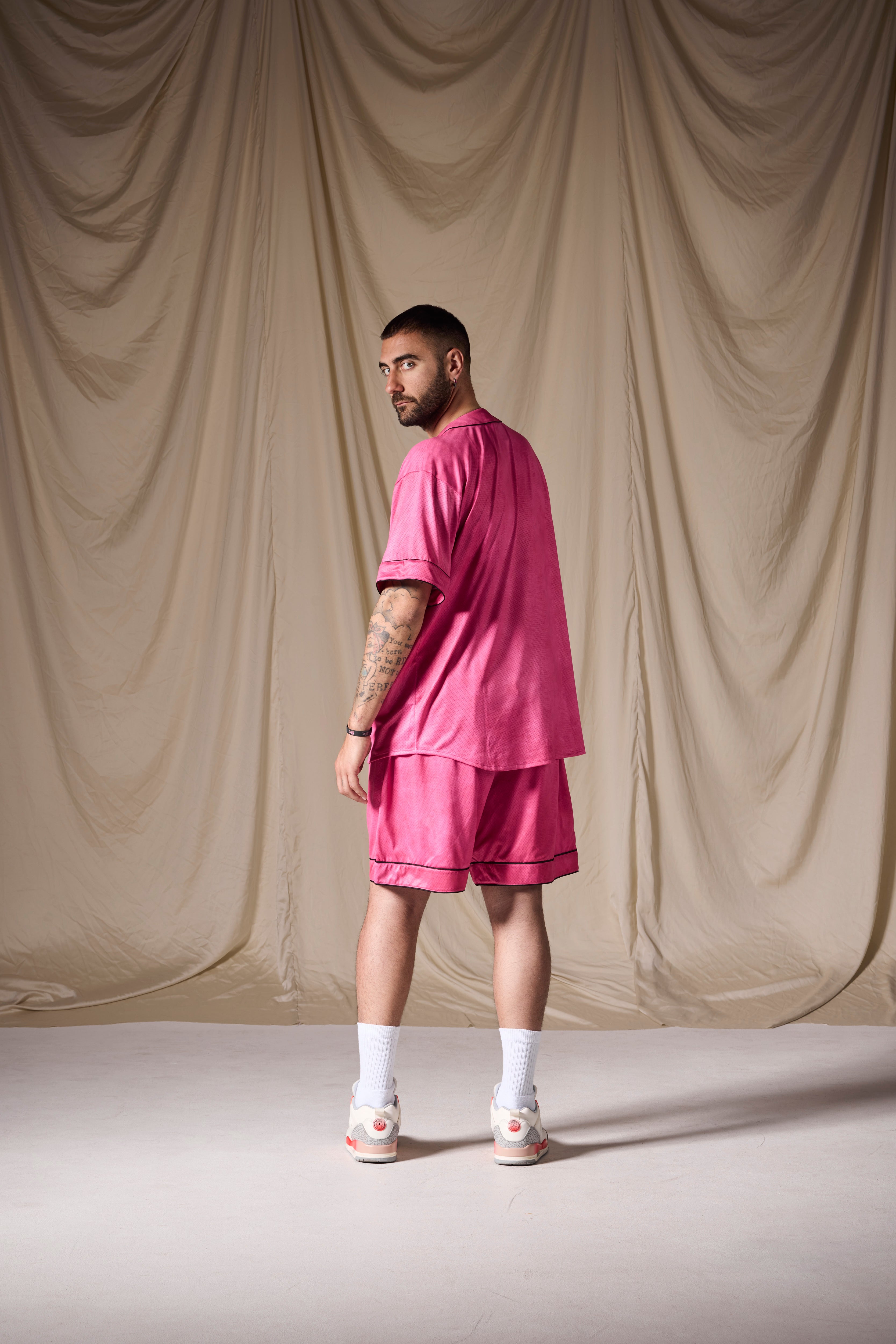 Baseball Shirt Fucsia | Miami Vice Edition