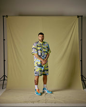 Baseball Shirt Camou Lime