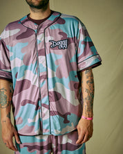 Baseball Shirt Camou Rosa