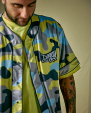 Baseball Shirt Camou Lime
