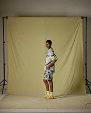 Short Basket Camou Lime