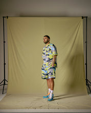 Short Basket Camou Lime