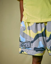 Short Basket Camou Lime