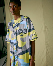 Baseball Shirt Camou Lime