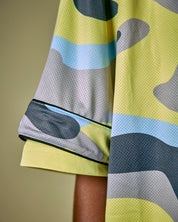 Baseball Shirt Camou Lime