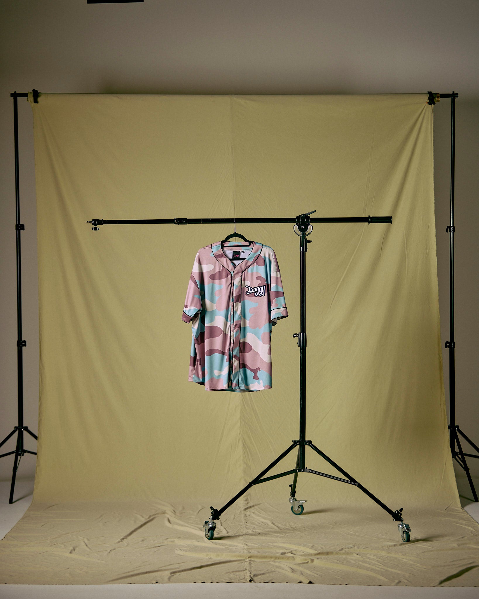 Baseball Shirt Camou Rosa