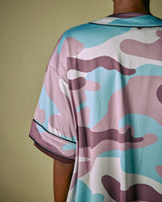 Baseball Shirt Camou Rosa